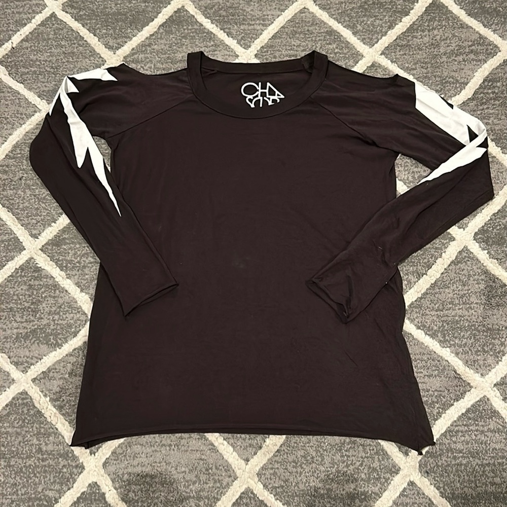 Chaser Long Sleeve Open Shoulder Shirt
